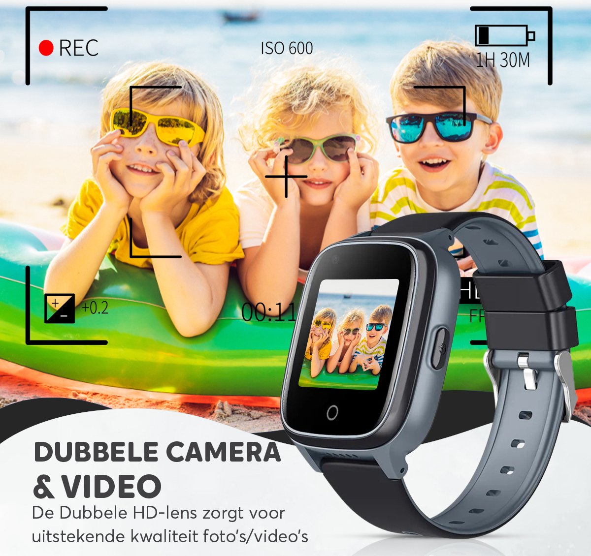 4G GPS Horloge Kind - Inclusief Simkaart - Smartwatch Voor Kinderen