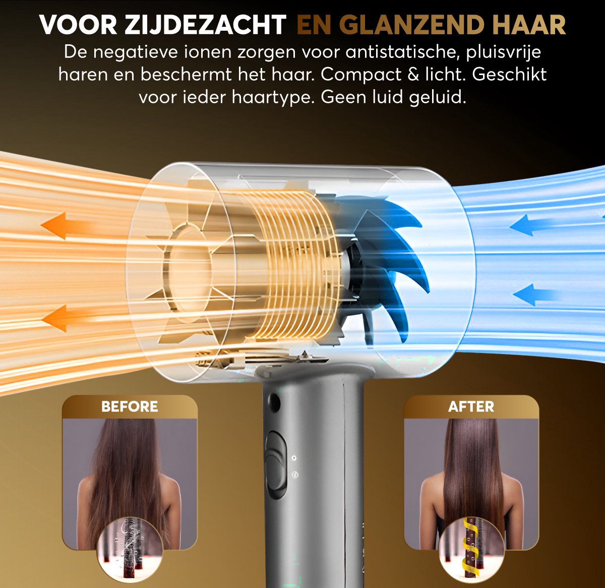 Fohn met diffuser - Fohnborstel - Haardroger