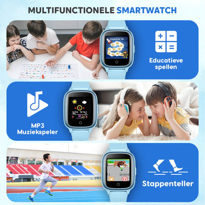 4G GPS Horloge Kind - Smartwatch Voor Kinderen - Blauw