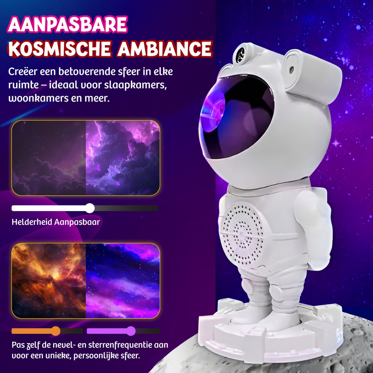 Projecteur d'étoiles Rock&amp;Rose Astronaut