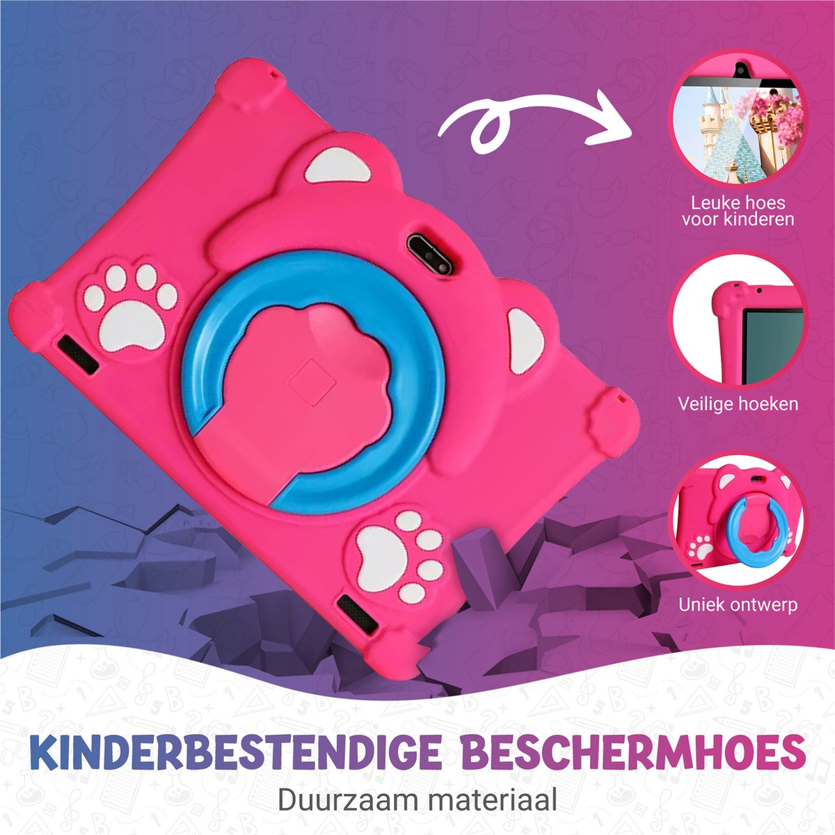 Tablet Voor Kinderen - 10.1 Inch - Kindertablet - Roze