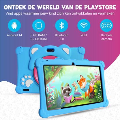Tablet Voor Kinderen - 10.1 Inch - Kindertablet - Blauw