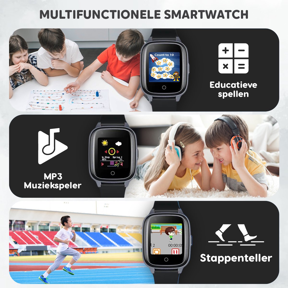 4G GPS Horloge Kind - Inclusief Simkaart - Smartwatch Voor Kinderen