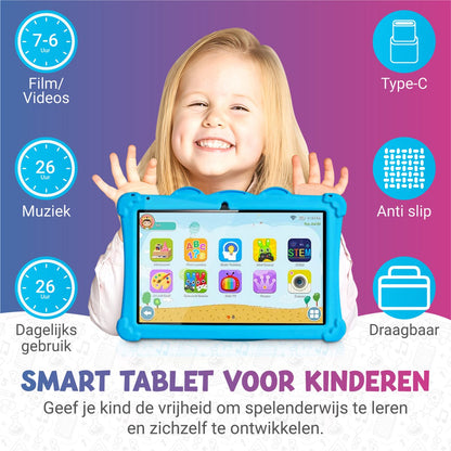 Tablet Voor Kinderen - 10.1 Inch - Kindertablet - Blauw