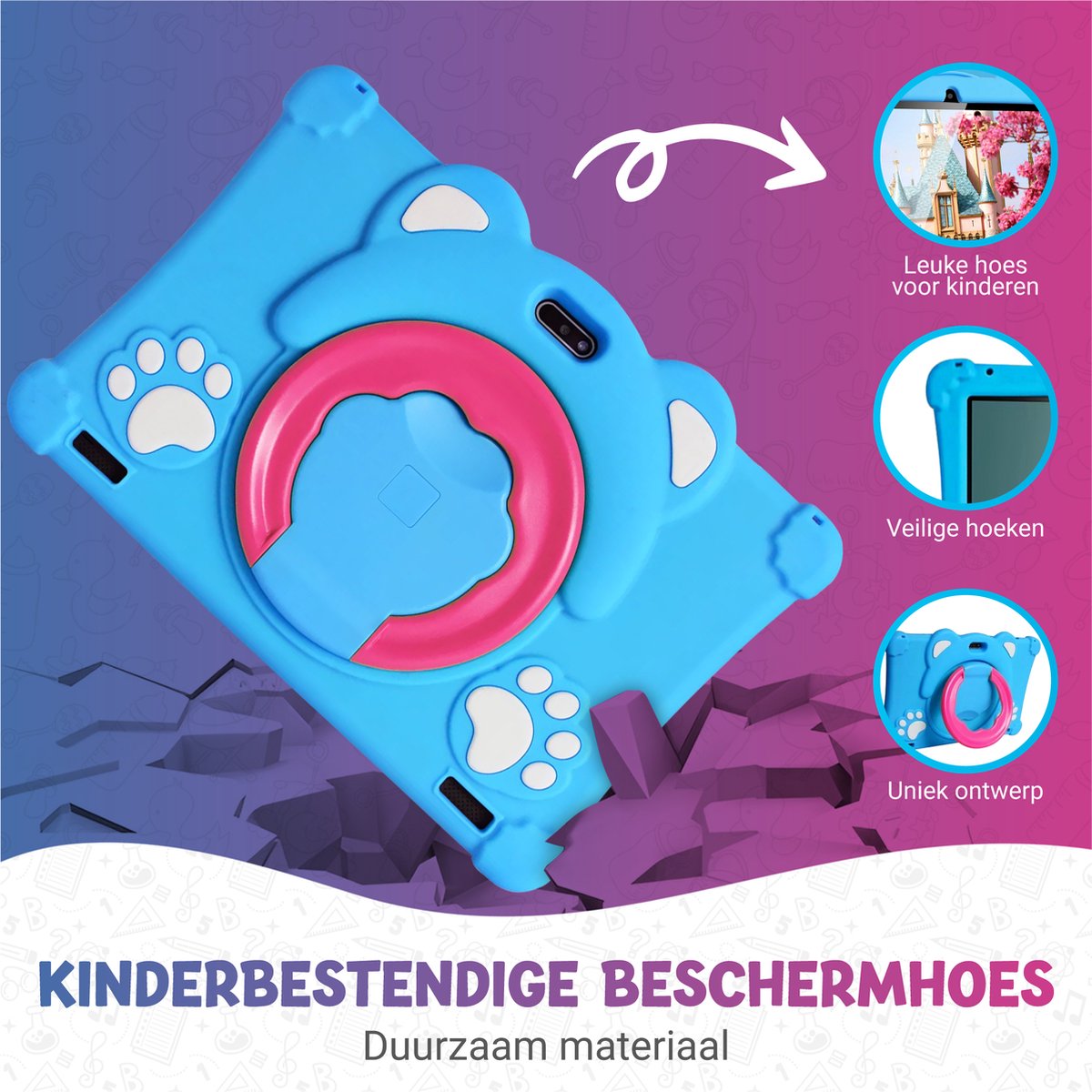Tablet Voor Kinderen - 10.1 Inch - Kindertablet - Blauw