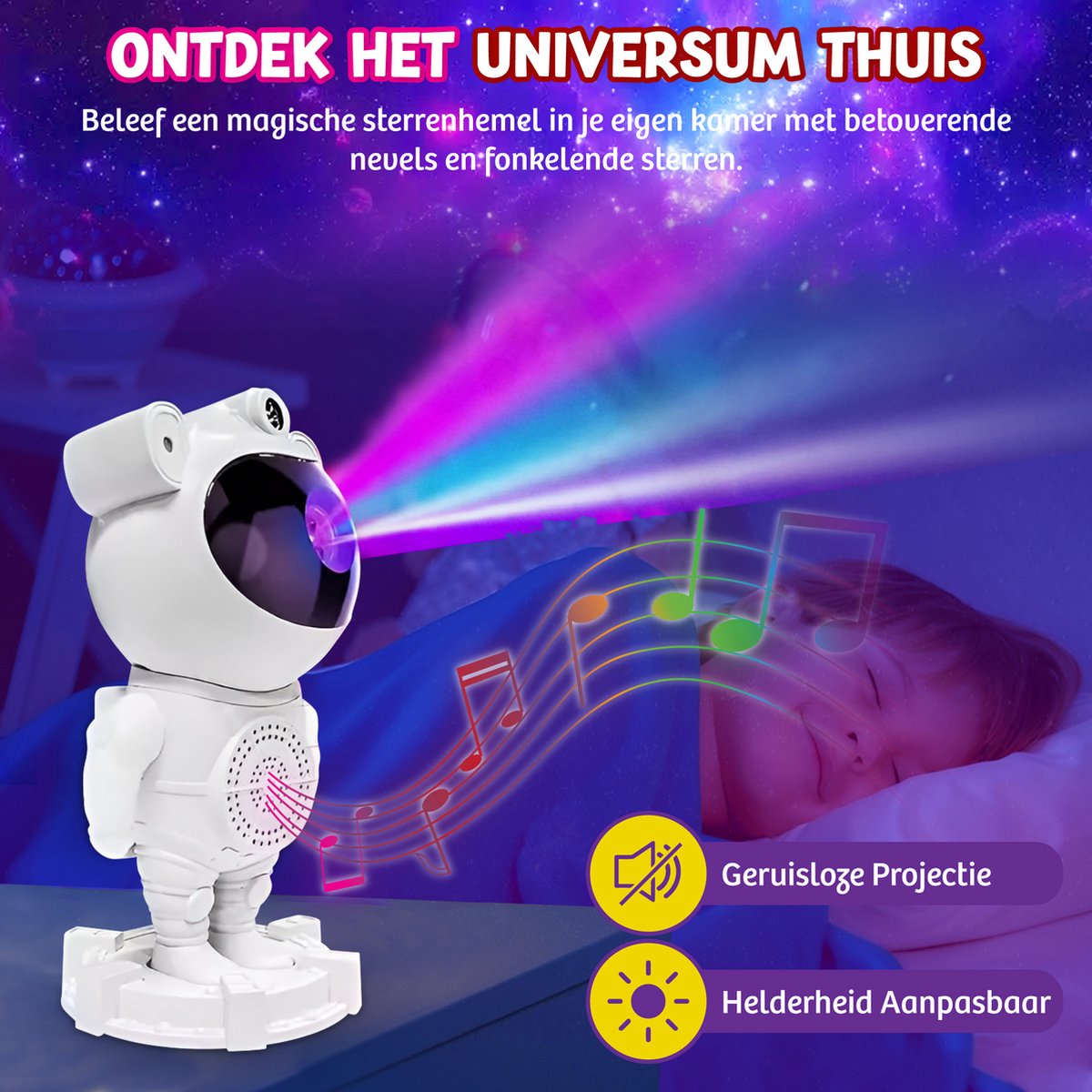 Projecteur d'étoiles Rock&amp;Rose Astronaut
