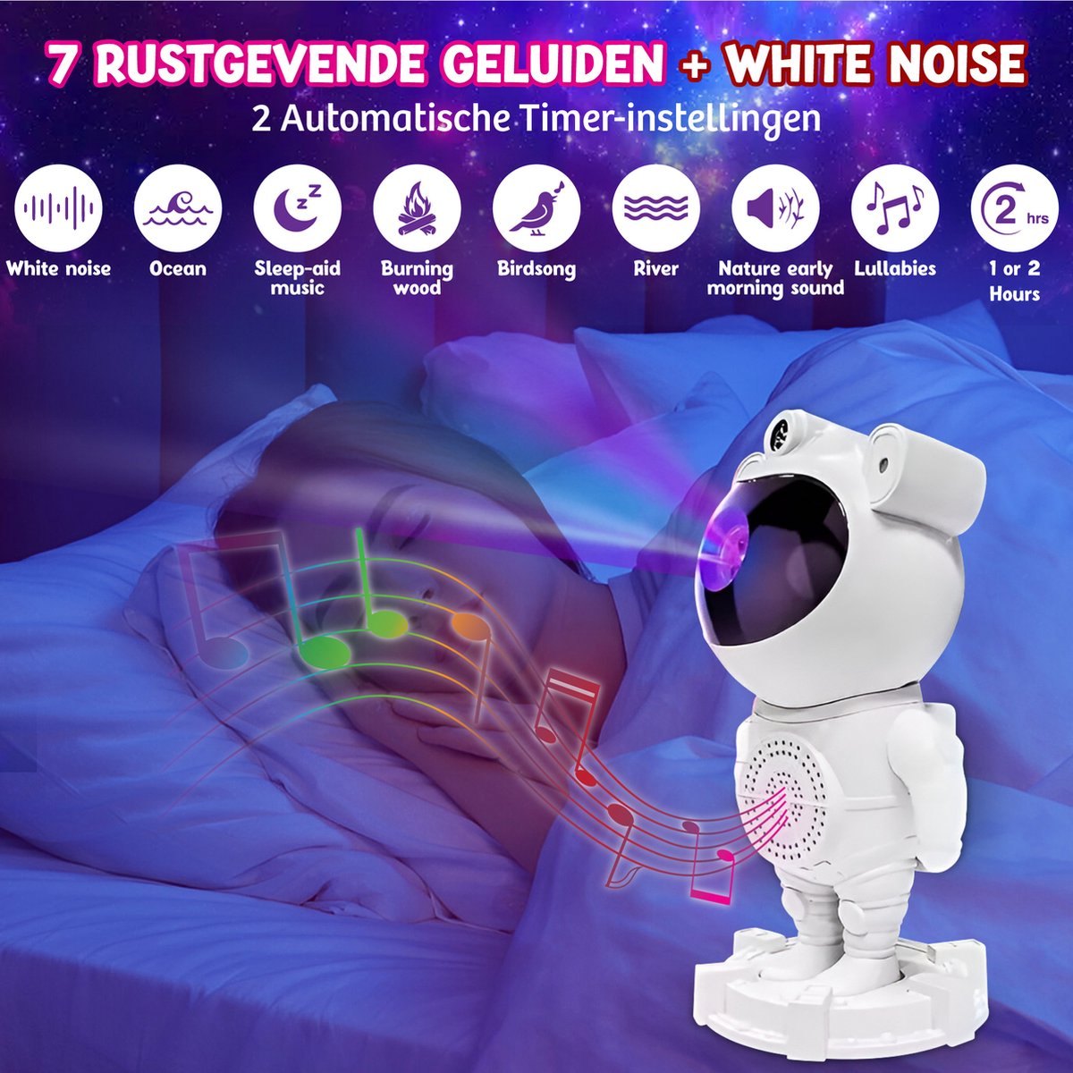 Projecteur d'étoiles Rock&amp;Rose Astronaut