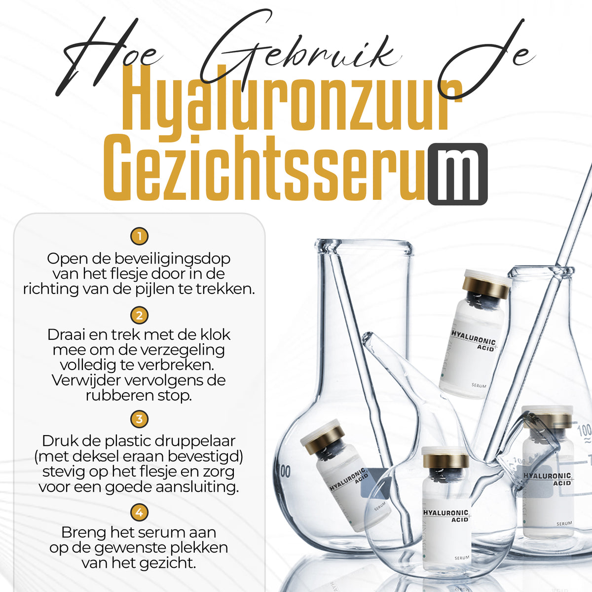 Hyaluronzuur Serum - Hyaluronic Acid - Anti Aging Hydraterende Serum - 40 ml.
