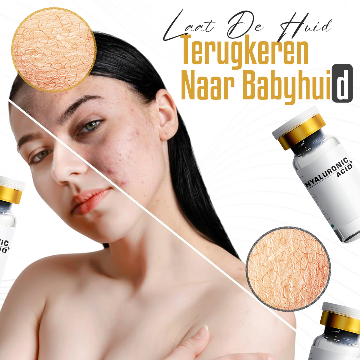Hyaluronzuur Serum - Hyaluronic Acid - Anti Aging Hydraterende Serum - 40 ml.